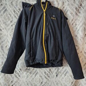Ororo Heated Apparel Jacket Hoodie Mens Sz M Black with Battery & Charger Tested